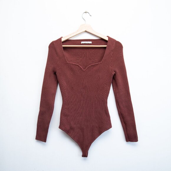 Abercrombie & Fitch Sweater Ribbed Bodysuit - Picture 2 of 7
